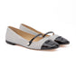 Grey Fine Glitter Elisa Flats