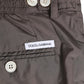 Brown Nylon Stretch Men Swim Shorts Swimwear