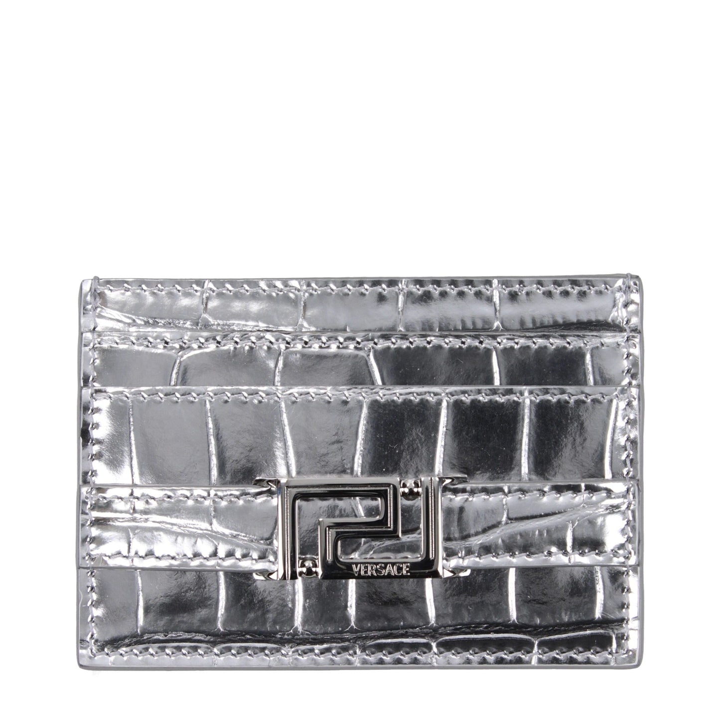 Gray Leather Cardholder
