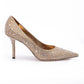 Light Bronze Crystal Love 85 Pumps