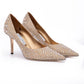 Light Bronze Crystal Love 85 Pumps