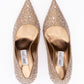 Light Bronze Crystal Love 85 Pumps