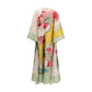 Multicolor Silk Casual Dress