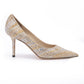 Gold Mix Crystal Love 85 Pumps