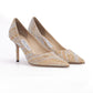 Gold Mix Crystal Love 85 Pumps