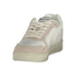White Polyurethane Women Sneaker