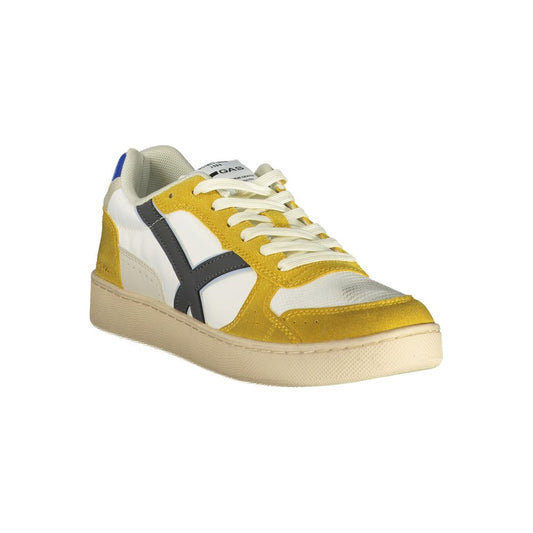 White Polyester Men Sneaker