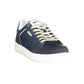 Blue Polyurethane Men Sneaker