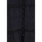 Black Viscose Long Skirt
