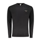 Black Cotton Men's Sweater