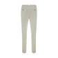 White Cotton Casual Pants