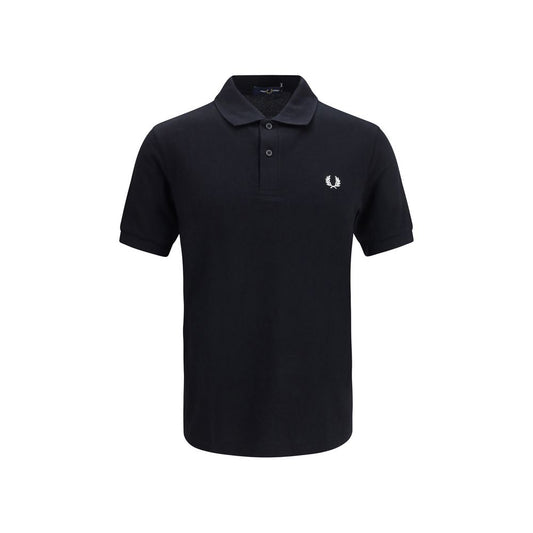 Black Cotton Polo Shirt