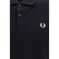 Black Cotton Polo Shirt