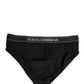 Black Cotton Logo Waistband Midi Brief Underwear