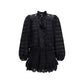 Black Cotton Casual Dress