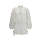 White Cotton Casual Dress