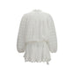 White Cotton Casual Dress