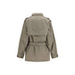 Bicolor Cotton Trench Coat