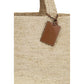 Beige Raffia Handbag