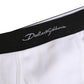 White Black Logo Waistband Men Brief Underwear