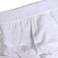 White Logo Waistband Cotton Men Brief Underwear
