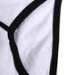 White Cotton Ribbed Men Brando Brief Underwear