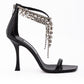 Black Leather Verity 100 Sandals