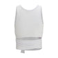 White Cotton Sleeveles T-Shirt