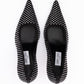 Black Mesh Satin Crystal Ixia 95 Pumps