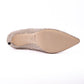 Honey Gold Shimmer Suede Crystals Romy 85 pumps
