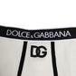 White Cotton Logo Waistband Culotte  Underwear