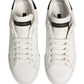 White Black Portofino Leather Sneakers Shoes