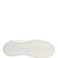 White Black Portofino Leather Sneakers Shoes
