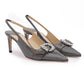 Storm Grey Patent Leather Chery SB 65 Pumps