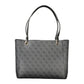Black Polyethylene Women Handbag