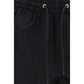 Black Nylon Bermuda Shorts