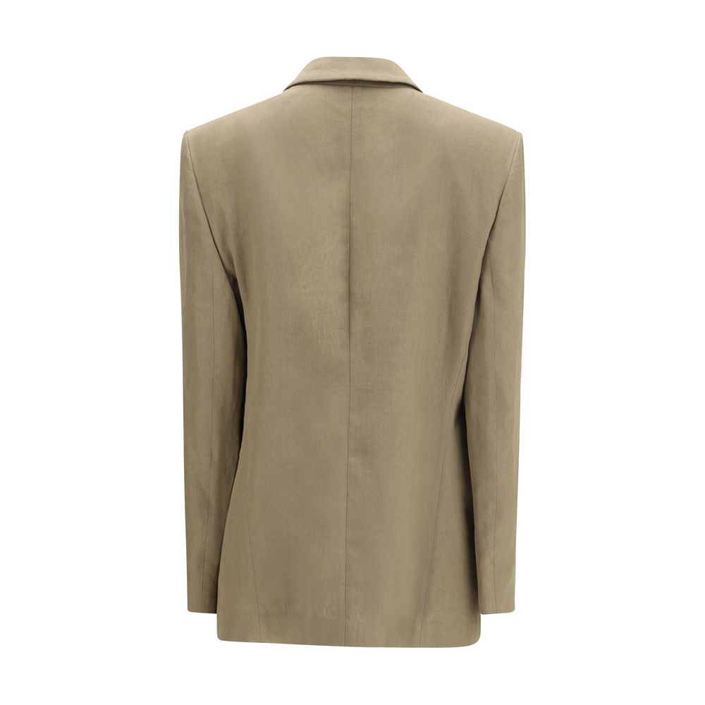 Brown Linen Coat