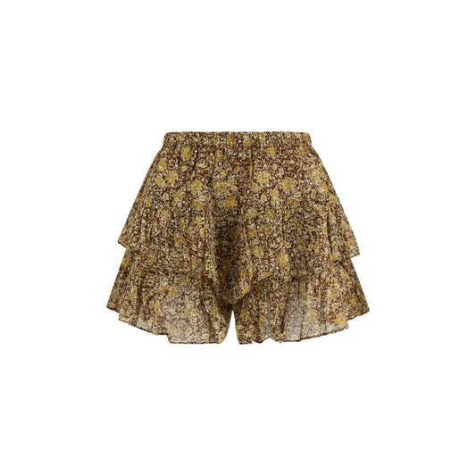 Bicolor Cotton Bermuda Shorts