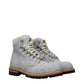 Gray Fabric Ankle Boots
