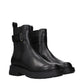Black Leather Ankle Boots