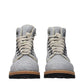 Gray Fabric Ankle Boots
