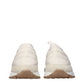 Beige Fabric Chunky Sneakers