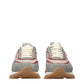Beige Fabric Low Top Sneakers