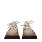 Beige Leather Low Top Sneakers