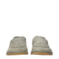 Green Leather Slip-On Loafers