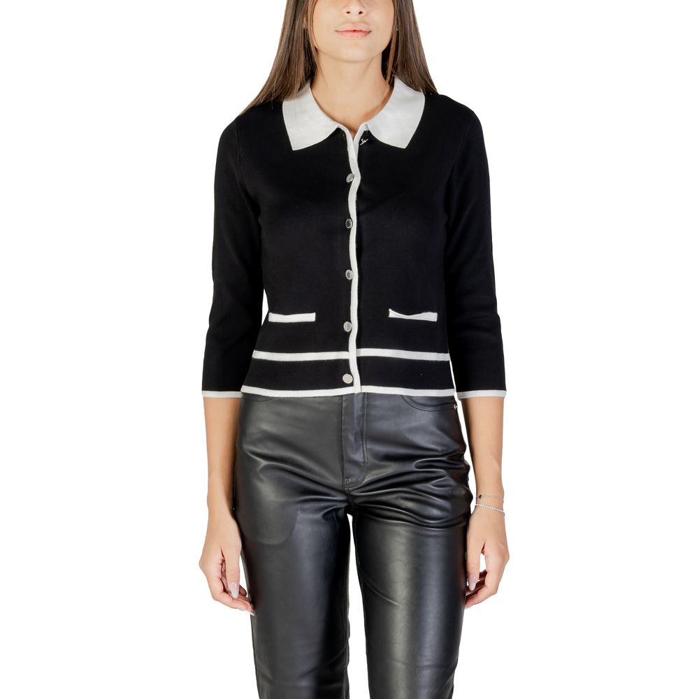 Black And White Viscose Sweatshirt