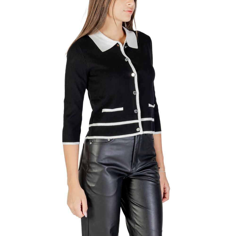 Black And White Viscose Sweatshirt