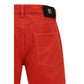 Multicolor Cotton Straight-Leg Jeans