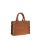 Brown Cotton Shoulder Bag