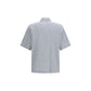 Blue Cotton Pattern Shirt